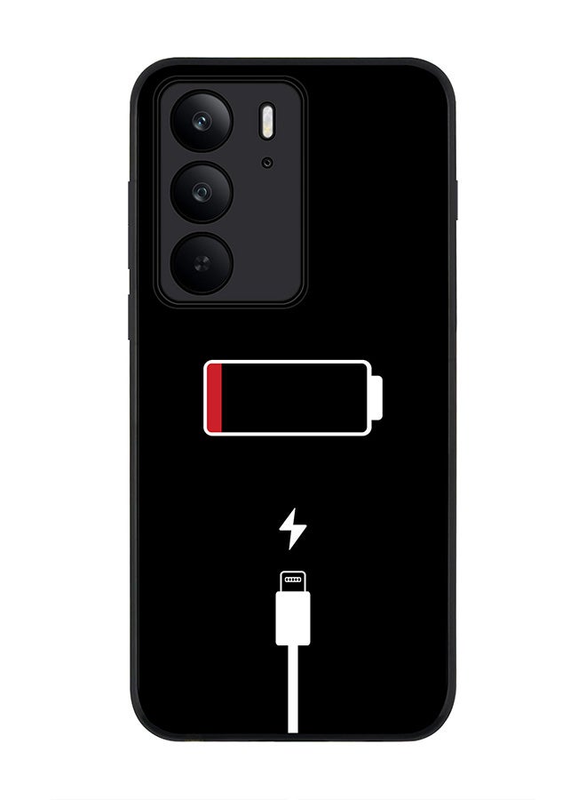 Stylizedd For Realme C75x / C75 4G Case,Slim fit Camera Protection, Shockproof Thin Phone cover  - Battery Empty - Image 1